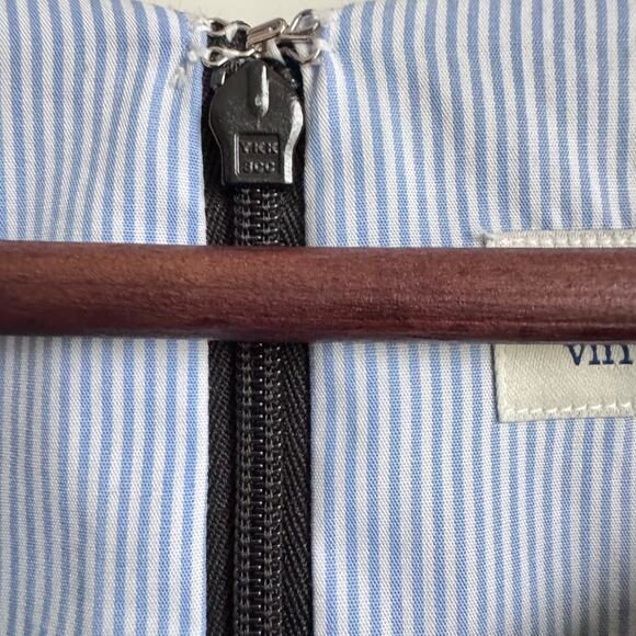 Vineyard Vines Scalloped Ponte Navy Dress Size 8 cotton coastal preppy nautical‎ - Picture 6 of 10